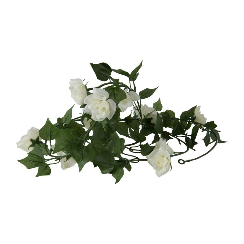 Roosguirlande - 170 cm - wit