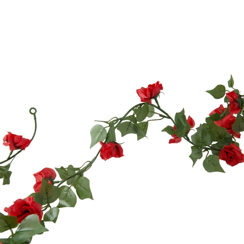 Roosguirlande - 170 cm - rood