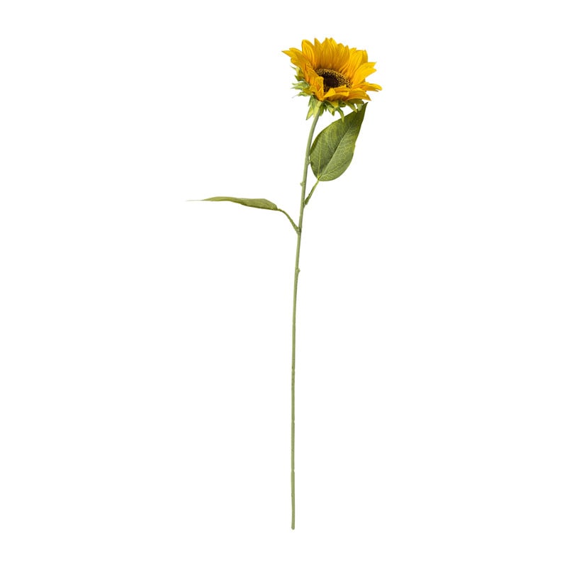Kunstbloem zonnebloem - geel - 63 cm