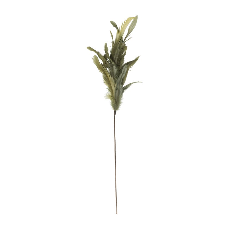 Deco veer - groen - 70 cm