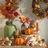 Kunsttak herfst - oranje - 60 cm