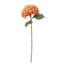 Kunstbloem hortensia - oranje - 63 cm