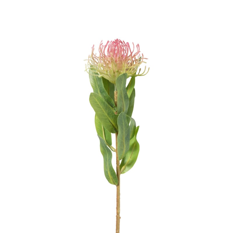 Kunstbloem speldenkussen - roze - 48 cm