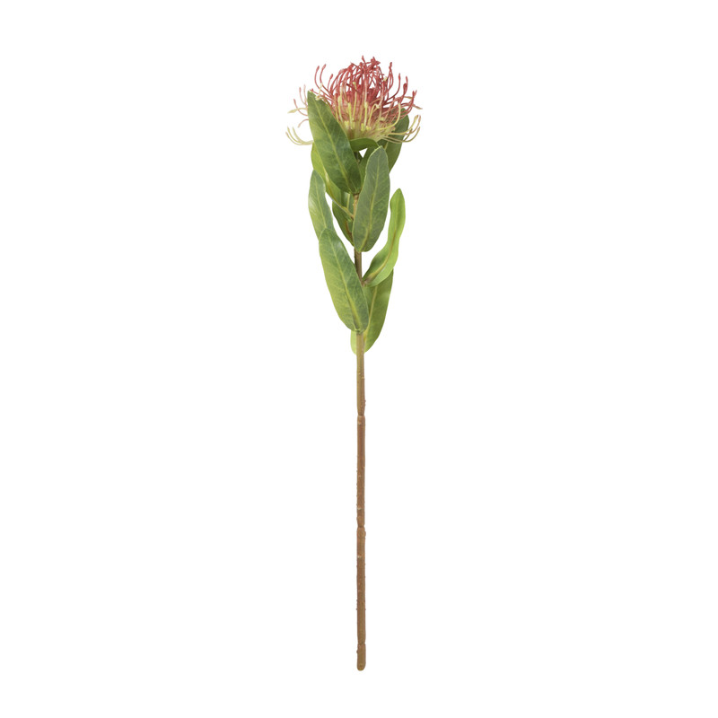 Kunstbloem speldenkussen - rood - 48 cm