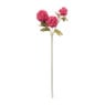 Kunstbloem met 3 hortensia's - fuchsia - 69 cm