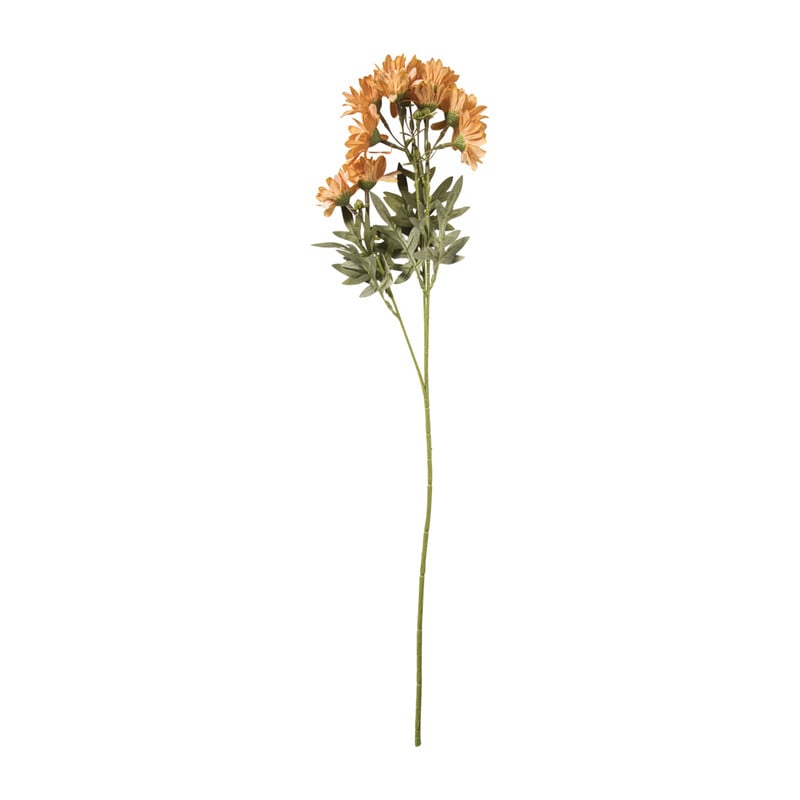 Kunstbloem madelief - oranje - 66 cm
