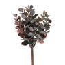 Kunsttak eucalyptus - rood - 23 cm