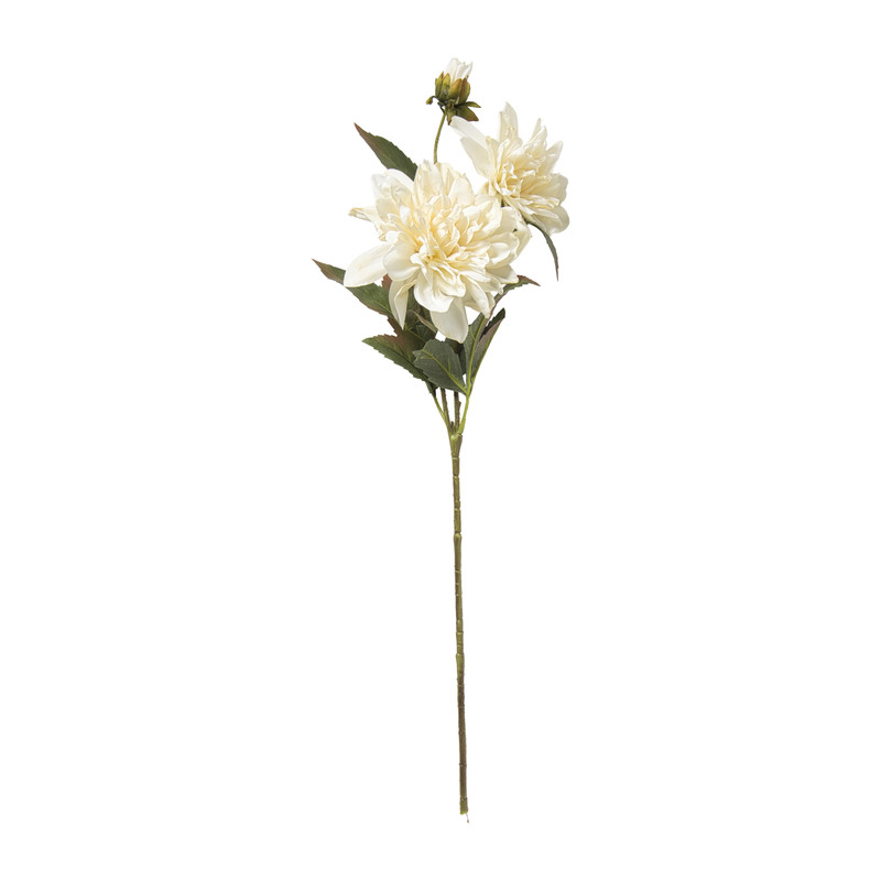 Kunstbloem dahlia - beige - 65 cm