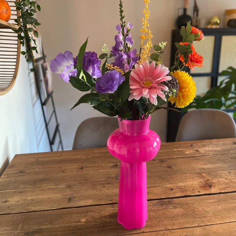 Boeket kunstbloemen - multikleur - 60 cm