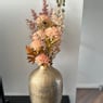 Boeket kunstbloemen - beige - 80 cm