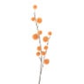 Kunsttak met bolletjes - oranje - 103 cm