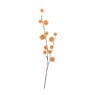 Kunsttak met bolletjes - oranje - 103 cm