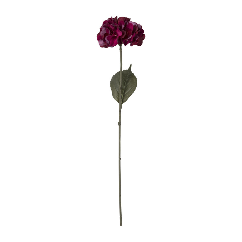 Hortensia - bordeaux/paars - 73 cm