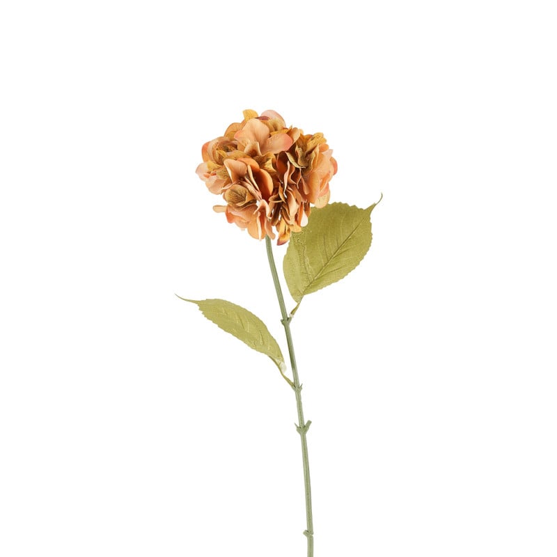 Hortensia luxe - oranje - 74 cm