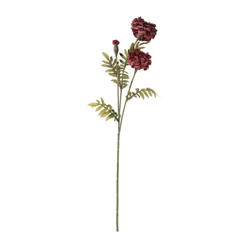 Kunstbloem hortensia - rood - 62 cm