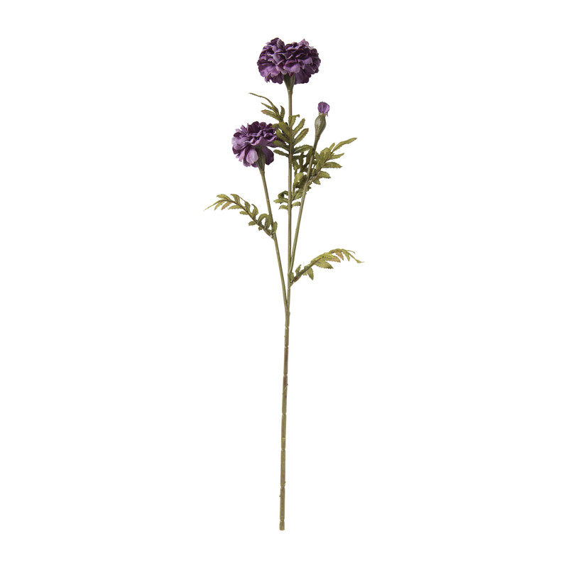 Kunstbloem hortensia - paars - 62 cm