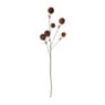 Kunsttak met bolletjes - rood - 63 cm