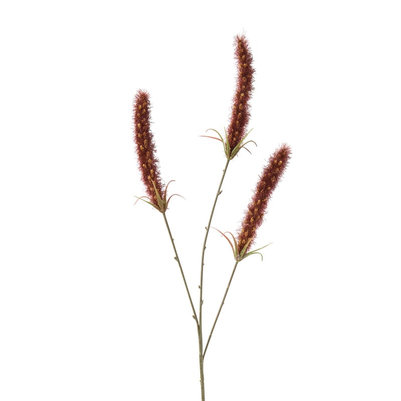 Kunsttak graan - rood - 63 cm