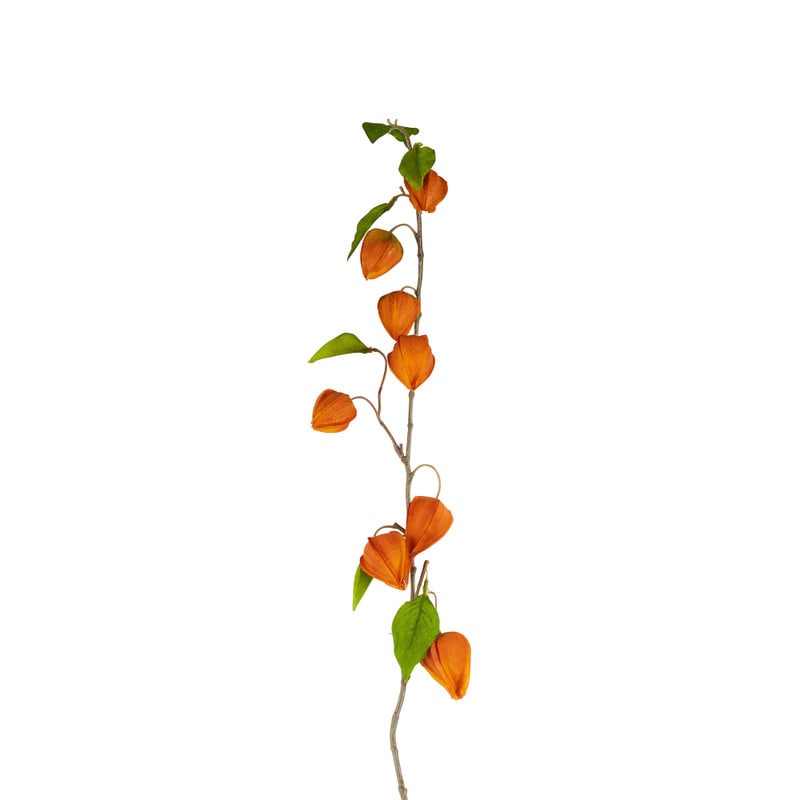 Kunsttak lampion - oranje - 91 cm
