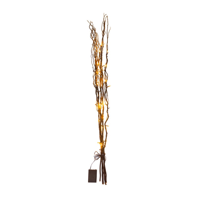 Wilgentakken met licht - 120 cm - bruin
