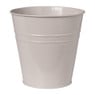 Bloempot ijzer - taupe - 13.5x9x12.5 cm