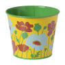 Bloempot met bloemetjes - diverse varianten - ø12x10 cm