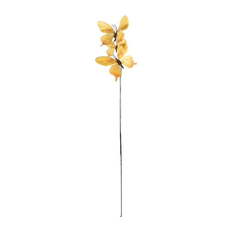 Vlinder op stok - diverse varianten - 12.5 cm