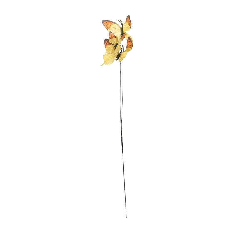 Vlinder op stok - diverse varianten - 12.5 cm