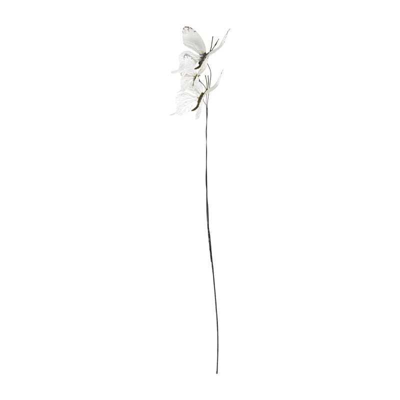 Vlinder op stok - diverse varianten - 12.5 cm