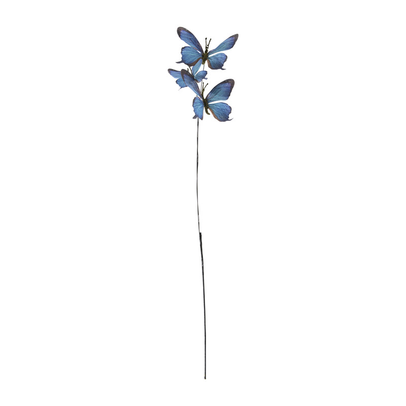 Vlinder op stok - diverse varianten - 12.5 cm