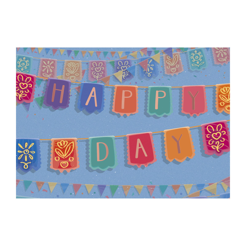 Wenskaart exotic - happy day