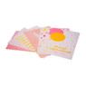 Wenskaarten gefeliciteerd - goudprint - set van 6