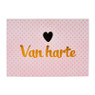 Wenskaarten gefeliciteerd - goudprint - set van 6