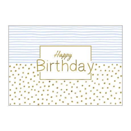 Wenskaarten gefeliciteerd - goudprint - set van 10