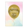 Wenskaarten gefeliciteerd - goudprint - set van 10