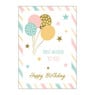 Wenskaarten gefeliciteerd - goudprint - set van 10