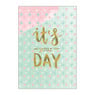 Wenskaarten gefeliciteerd - goudprint - set van 10