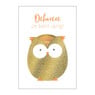 Wenskaarten gefeliciteerd - goudprint - set van 10