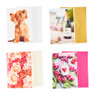 Dubbele wenskaarten love - set van 4