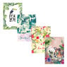 Dubbele wenskaarten tropical - set van 4