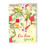 Dubbele wenskaarten tropical - set van 4