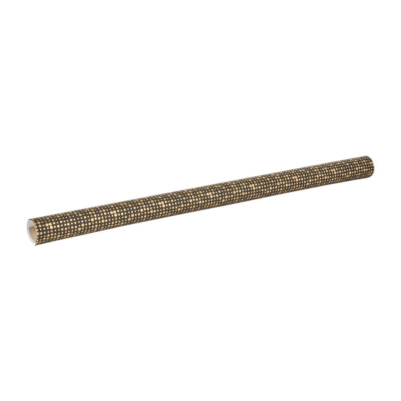 Cadeaupapier touch of gold - zwart/goud  - 200x70 cm 