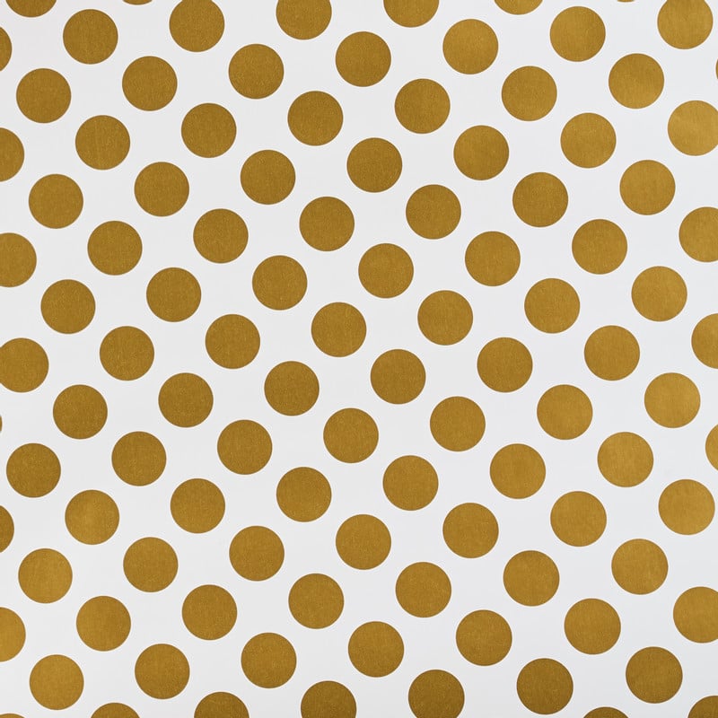 Cadeaupapier touch of gold - wit/goud - 200x70 cm 