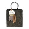 Cadeautasje enjoy today - zwart met goud - 18x21 cm