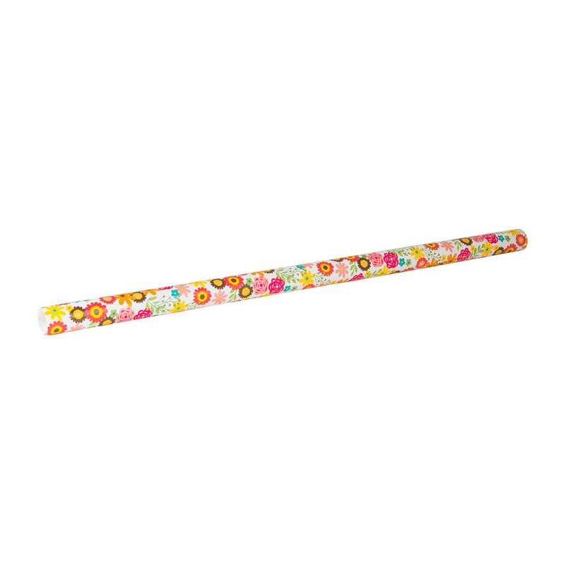Inpakpapier bloem retro