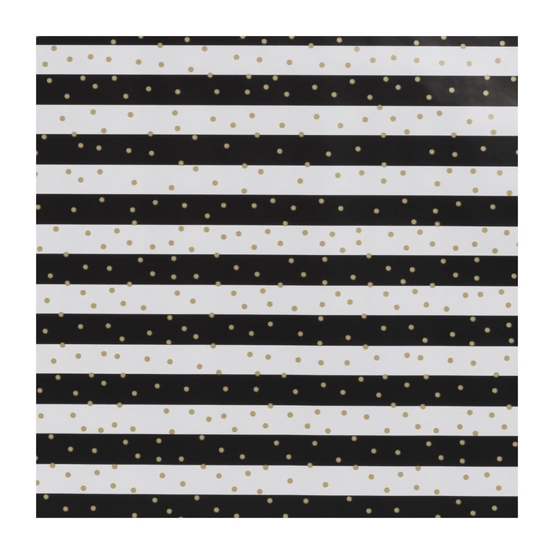 Kadopapier - zwart/goud/wit - diverse varianten - 70 cm