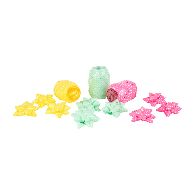 Kadolint - geel/mint/roze - set van 9