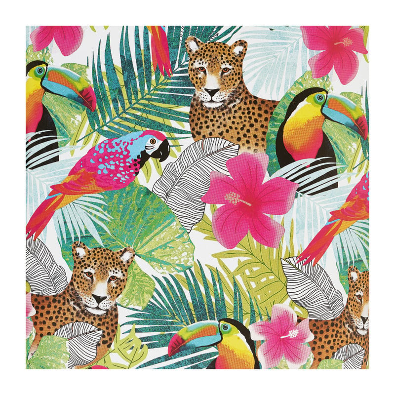Cadeaupapier tropical animal - 200x70 cm