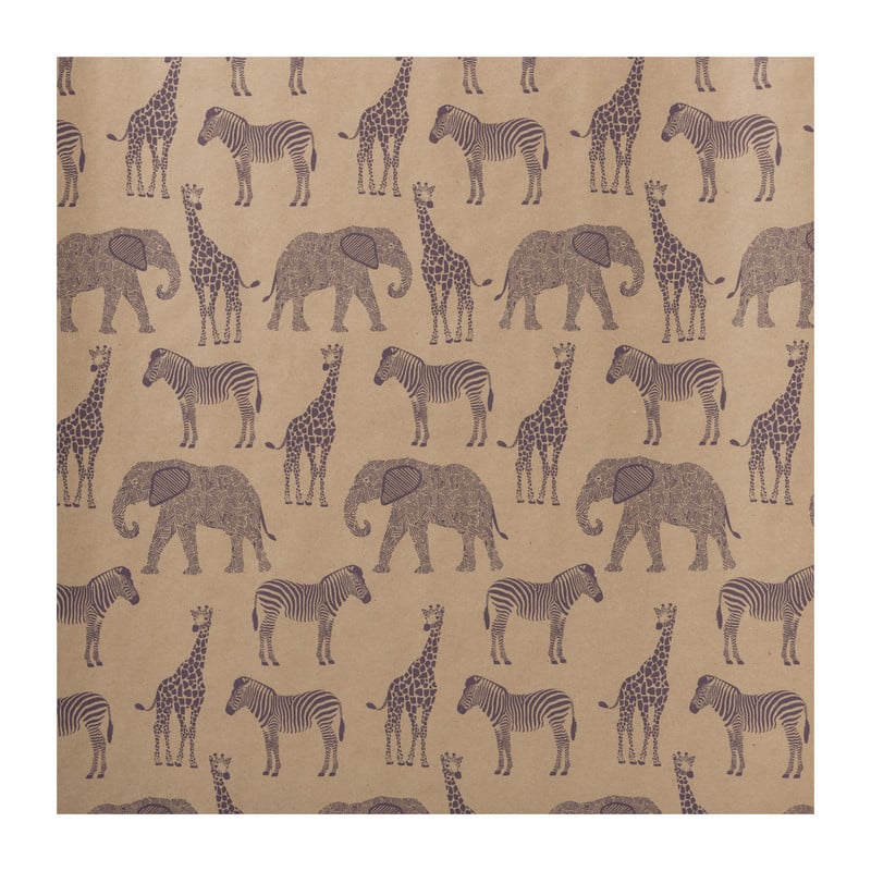 Inpakpapier safari - diverse varianten - 300x70 cm
