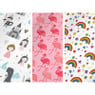 Inpakpapier flamingo/regenboog - diverse varianten - 70x200 cm
